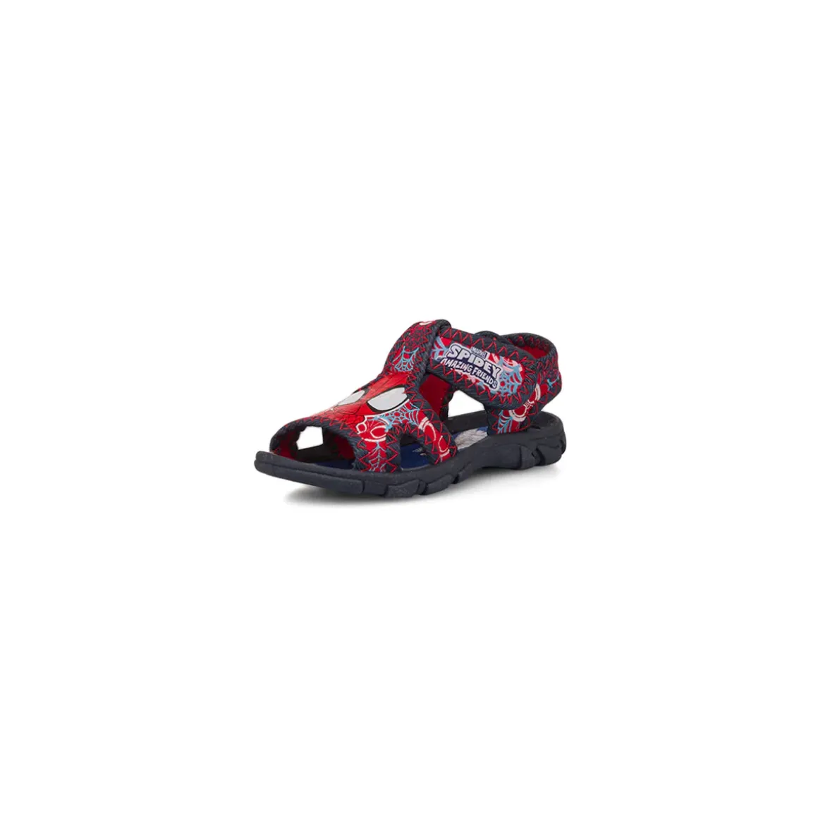 Sandali Spiderman Blu e rossi con stampa da bambino Primi Passi