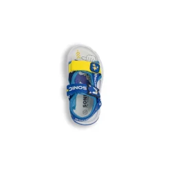 Sandali sportivi blu da Bambino con chiusura a strappo Sonic