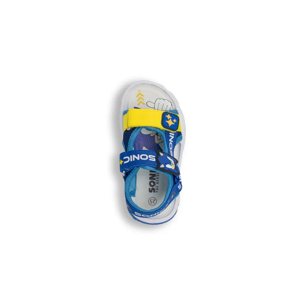 Sandali sportivi blu da Bambino con chiusura a strappo Sonic