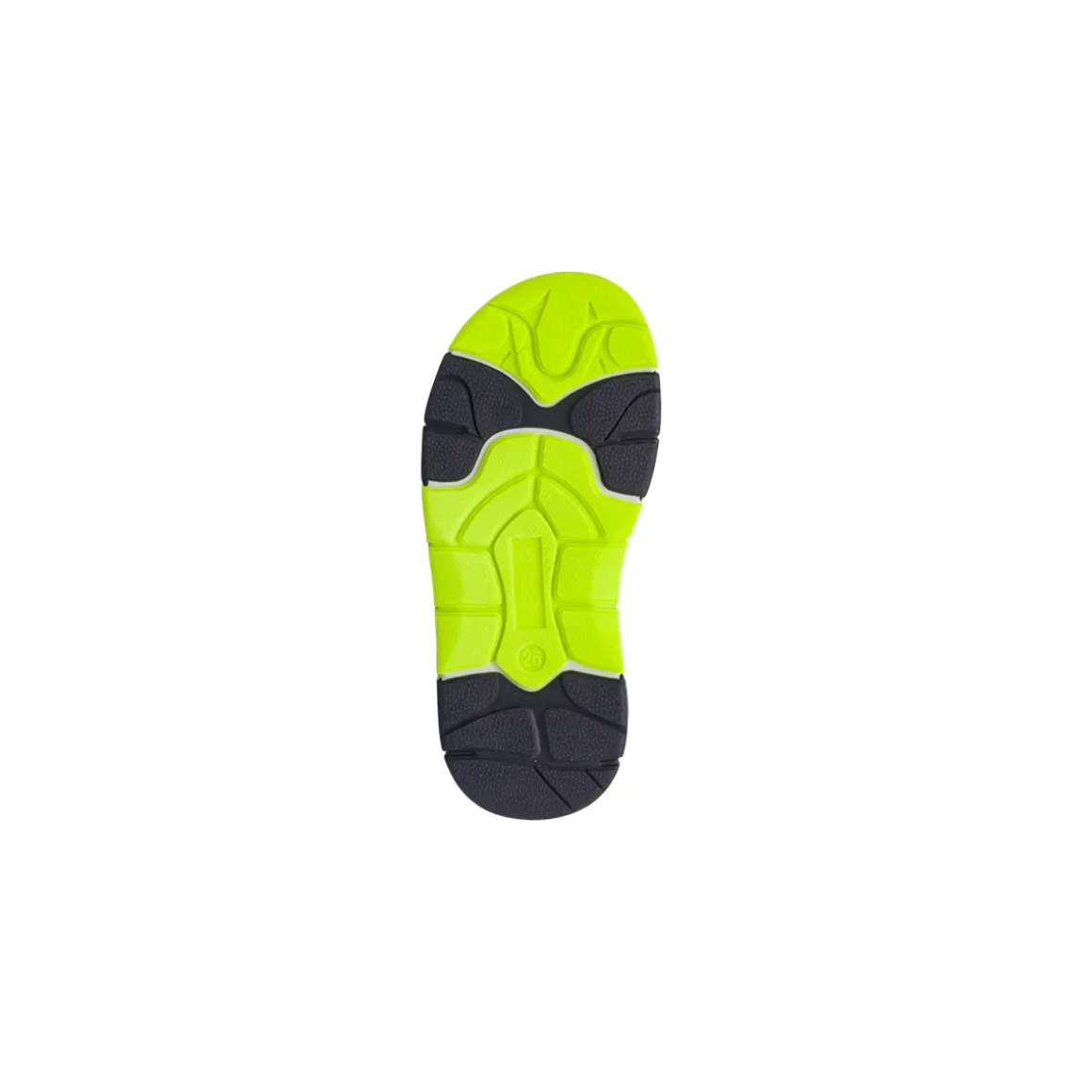 Sandali sportivi blu da Bambino con strappo e dettagli lime Lumberjack
