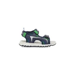 Sandali sportivi blu da Bambino con dettagli verdi Lumberjack