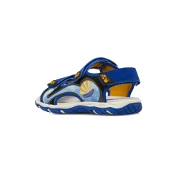 Sandali sportivi blu da Ragazzo con stampe surf e strappo Space Boy