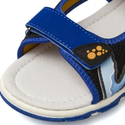 Sandali sportivi blu da Ragazzo con stampe surf e strappo Space Boy