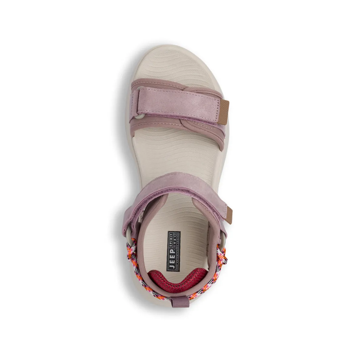 Sandali sportivi da Donna rosa con chiusure a strappo Jeep Spirit