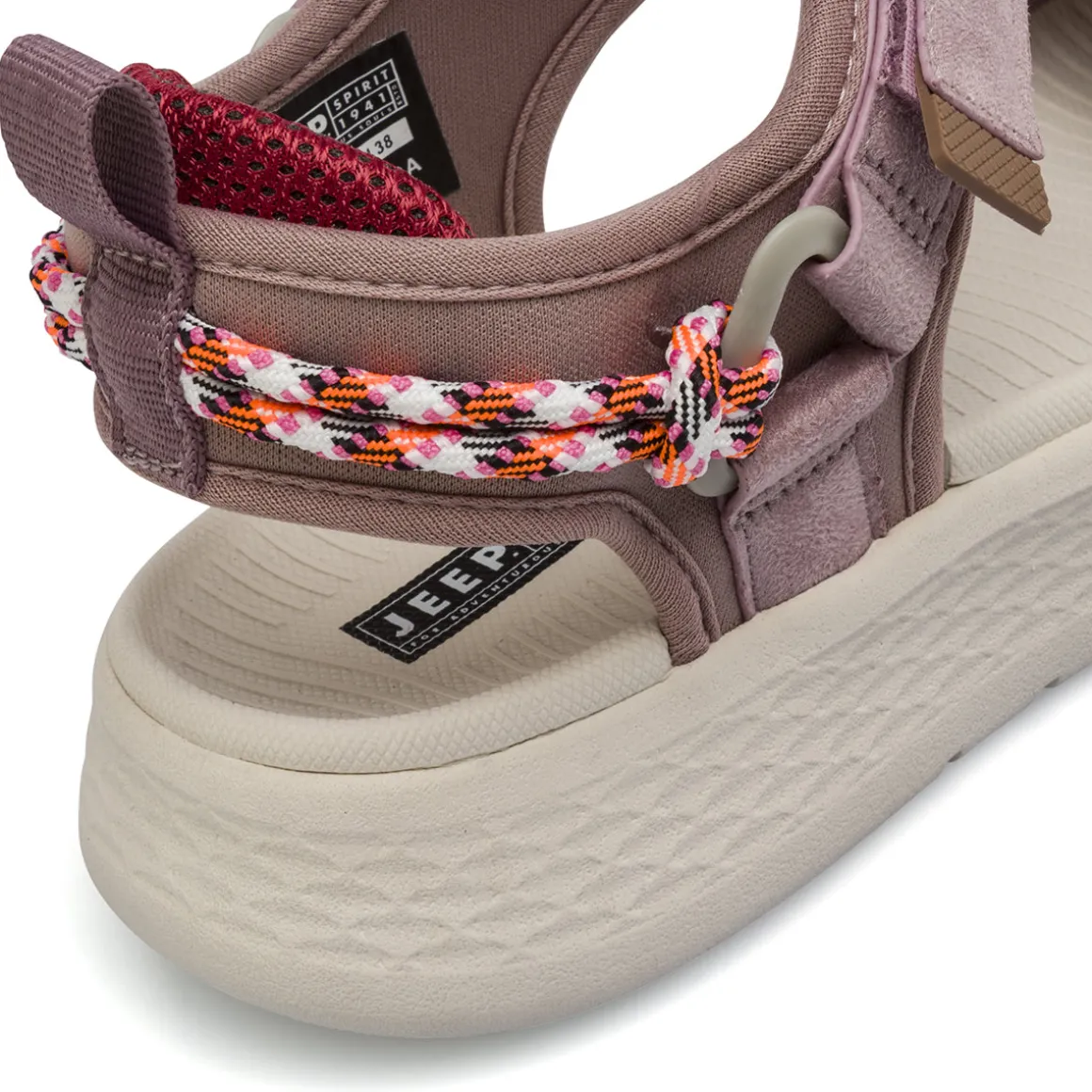 Sandali sportivi da Donna rosa con chiusure a strappo Jeep Spirit