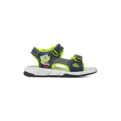 Sandali sportivi da Ragazzo blu e lime con dettagli Super Racer Ducati