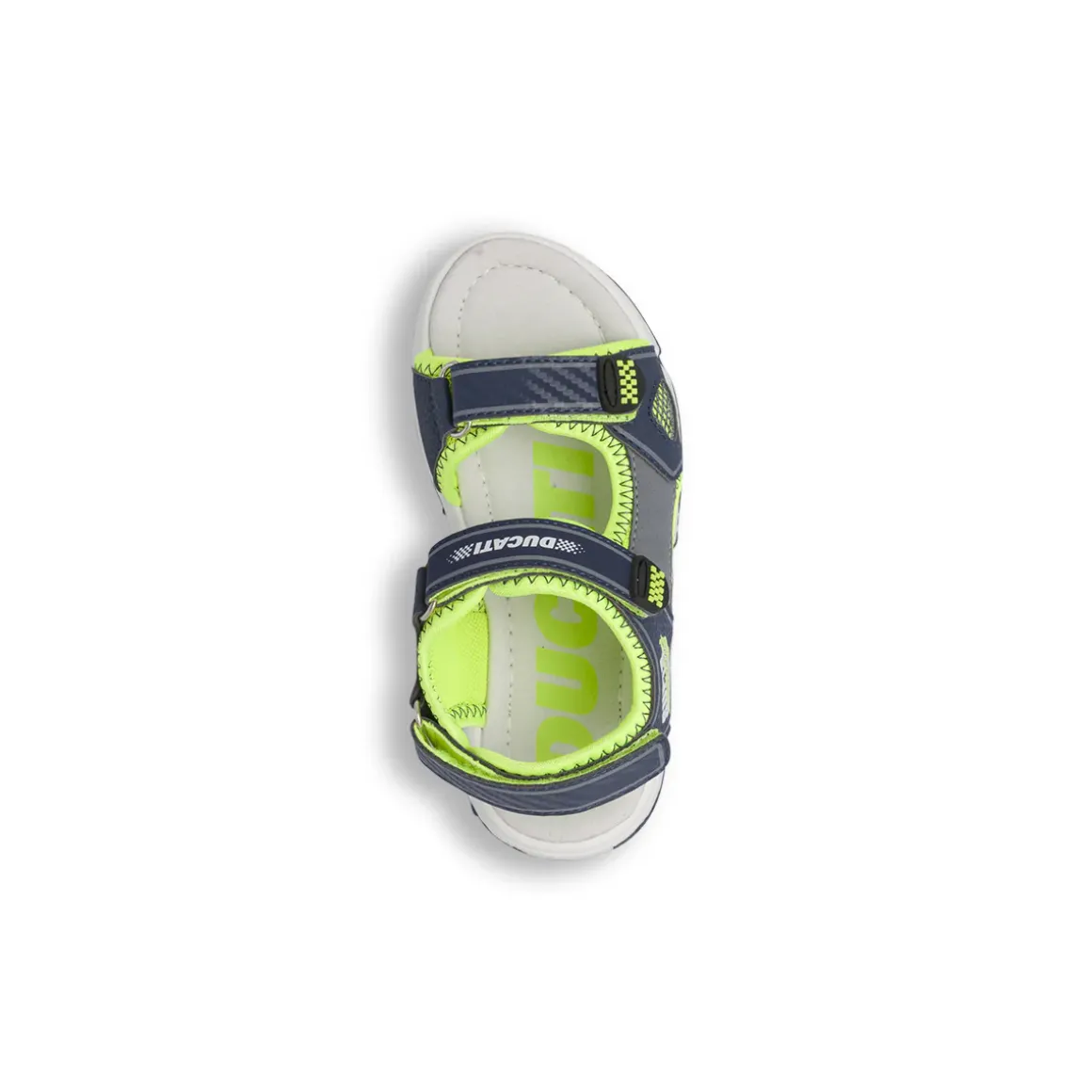 Sandali sportivi da Ragazzo blu e lime con dettagli Super Racer Ducati