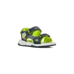 Sandali sportivi da Ragazzo blu e lime con dettagli Super Racer Ducati
