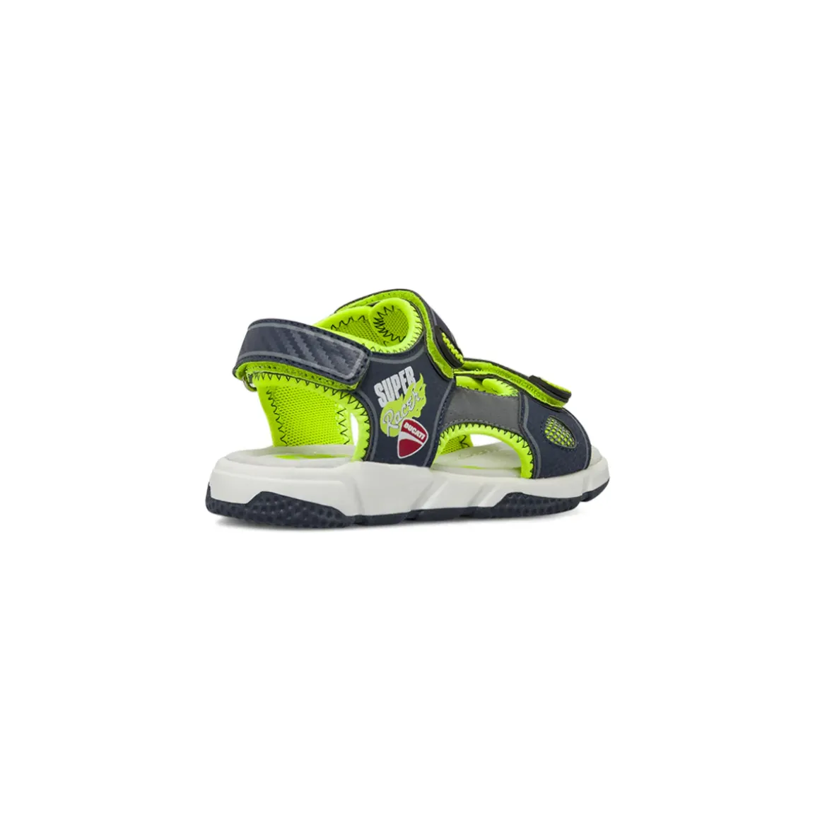 Sandali sportivi da Ragazzo blu e lime con dettagli Super Racer Ducati