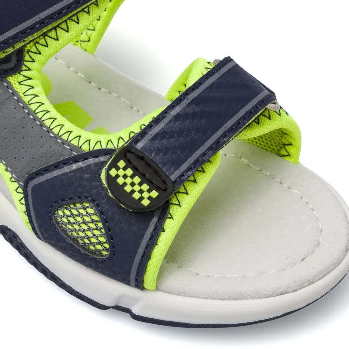 Sandali sportivi da Ragazzo blu e lime con dettagli Super Racer Ducati