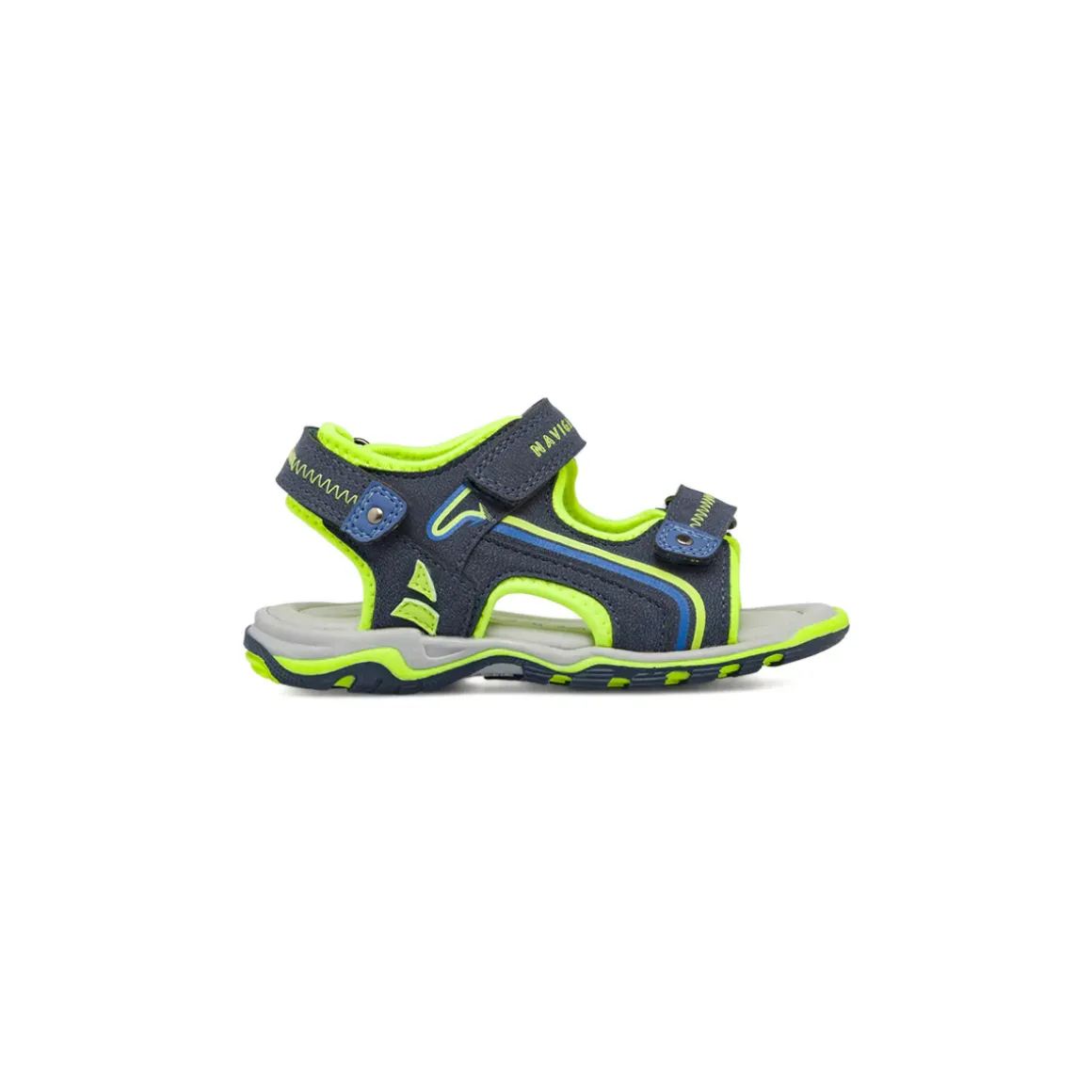 Sandali sportivi da Ragazzo blu e verde lime con logo Navigare