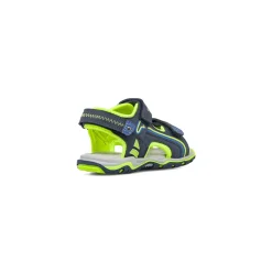 Sandali sportivi da Ragazzo blu e verde lime con logo Navigare