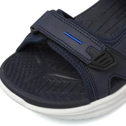 Sandali sportivi da Uomo blu navy con triplo strappo Riflessi Urbani