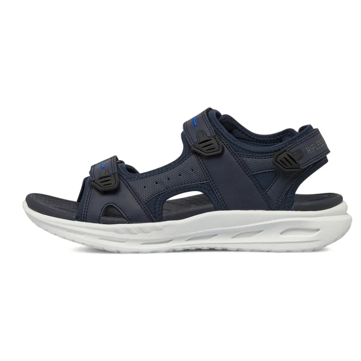 Sandali sportivi da Uomo blu navy con triplo strappo Riflessi Urbani