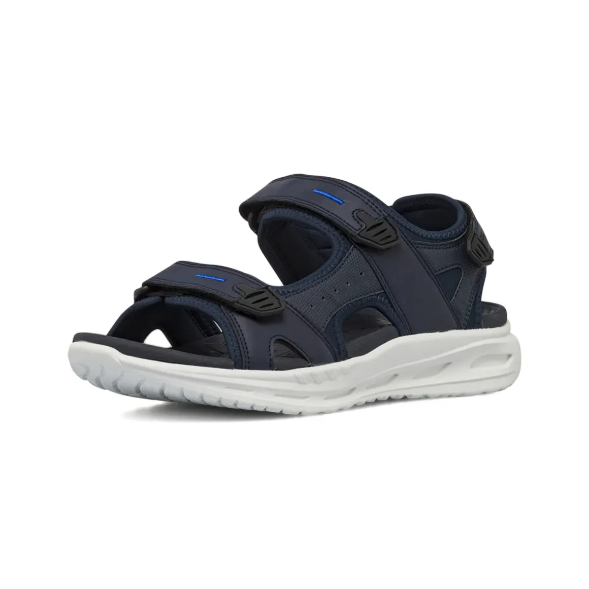 Sandali sportivi da Uomo blu navy con triplo strappo Riflessi Urbani