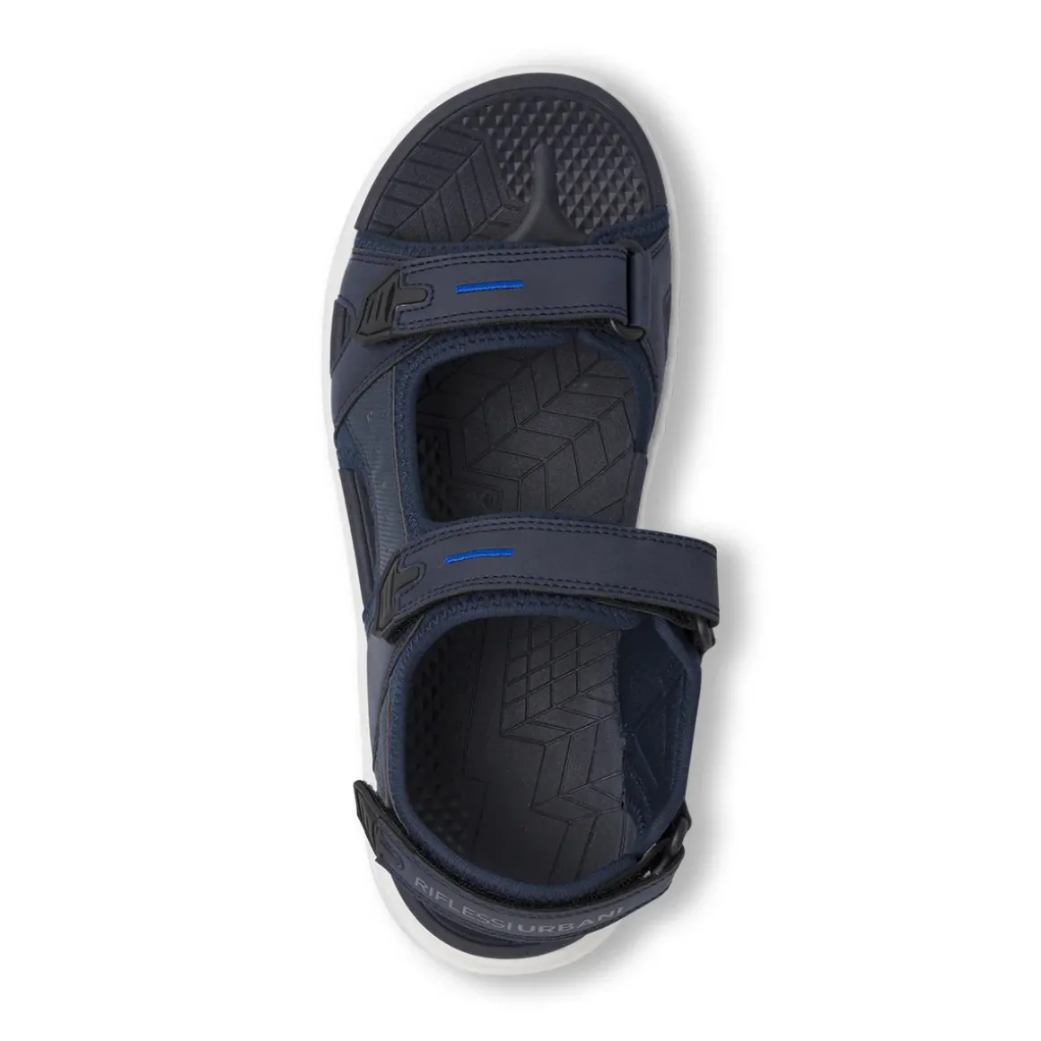 Sandali sportivi da Uomo blu navy con triplo strappo Riflessi Urbani