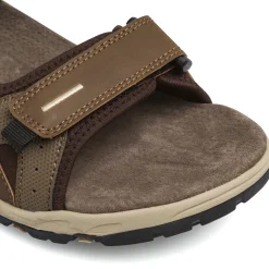 Sandali sportivi marroni da Uomo con soletta in pelle Riflessi Urbani