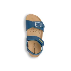 Sandali traspiranti blu con fibbie da Ragazzo Geox
