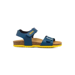 Sandali traspiranti blu con fibbie da Ragazzo Geox
