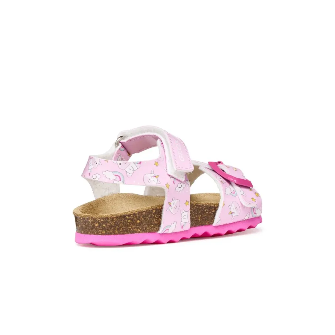 Sandali traspiranti rosa da Bambina con stampa unicorni Geox