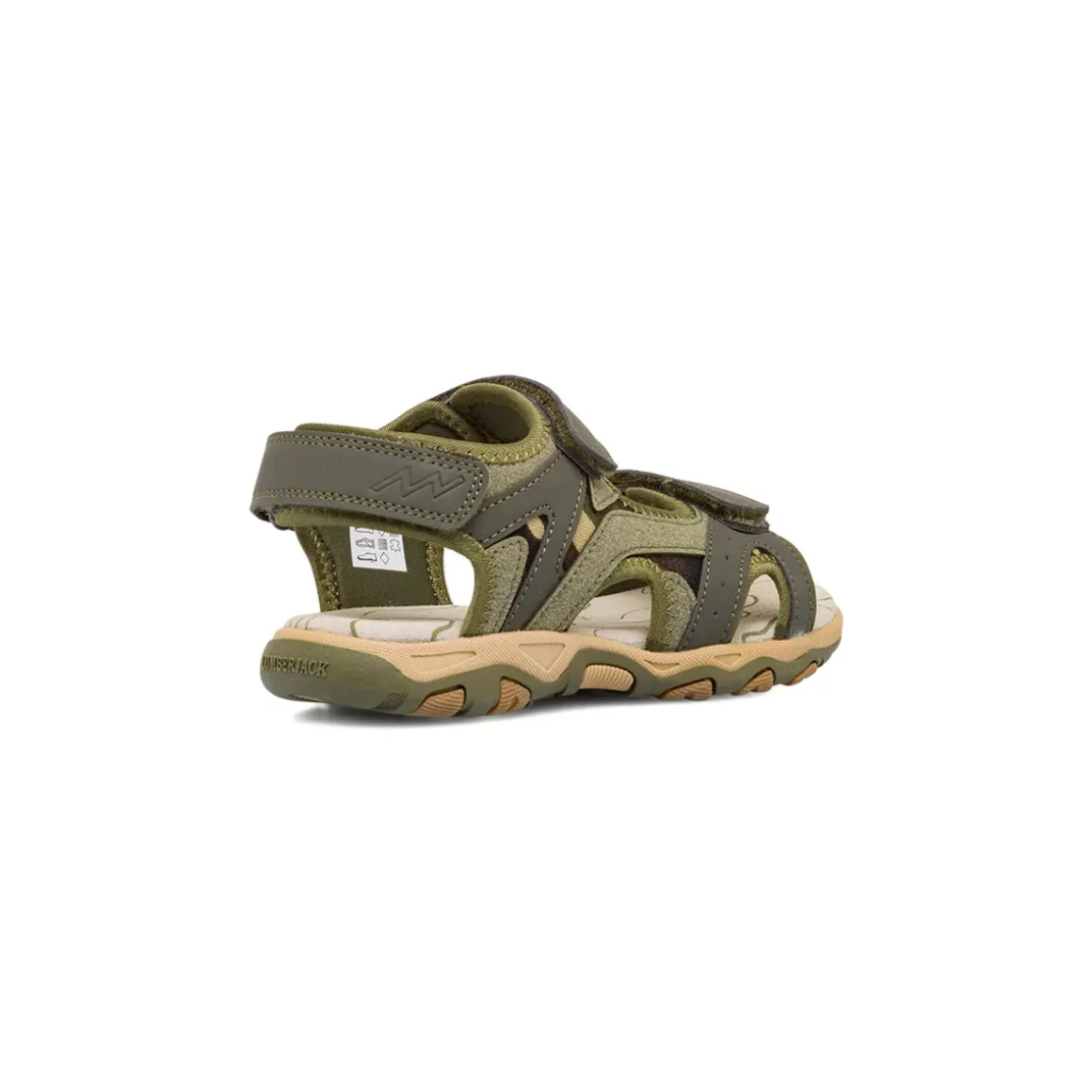 Sandali Verdi da Bambino con chiusura a strappo Lumberjack
