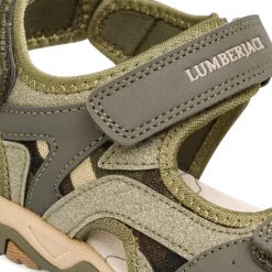 Sandali Verdi da Bambino con chiusura a strappo Lumberjack