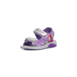 Sandali viola da Bambina con chiusura a strappo e stampa Frozen