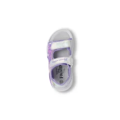 Sandali viola da Bambina con chiusura a strappo e stampa Frozen