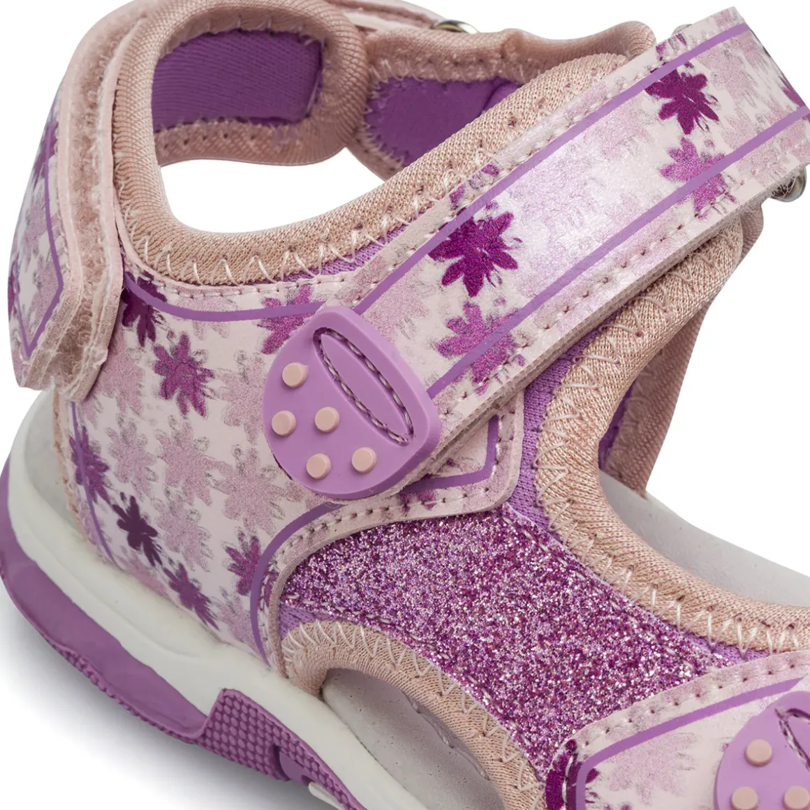 Sandali viola e lilla da Ragazza con inserti glitter Dieci Baci