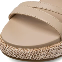 Sandali Zeppe Beige da Donna con cinturino Swish Jeans