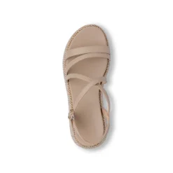 Sandali Zeppe Beige da Donna con cinturino Swish Jeans