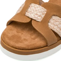 Sandali Zeppe Comfort color Cuoio da Donna con tacco 8 cm P Soft