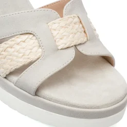 Sandali Zeppe Comfort Grigi da Donna con Plateau e Tacco 7 cm P Soft