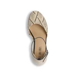 Sandali Zeppe espadrillas nere e beige da Donna Lora Ferres