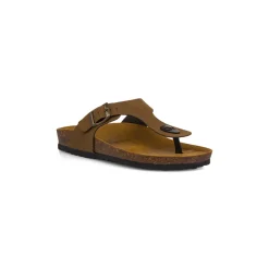 Sandalo infradito marrone da Donna con fibbia Italia Trend