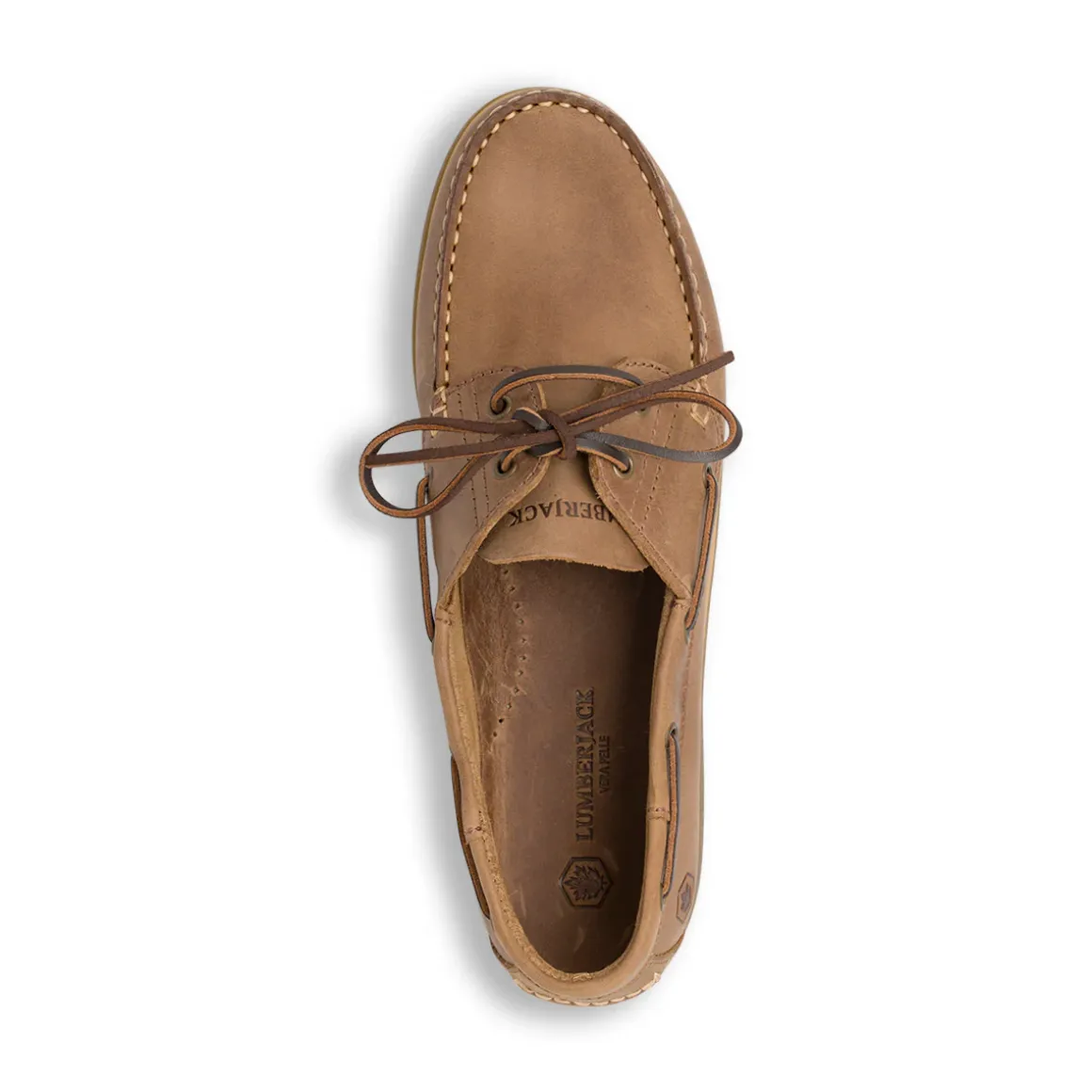 Scarpa da Barca in Pelle Marrone da Uomo Lumberjack
