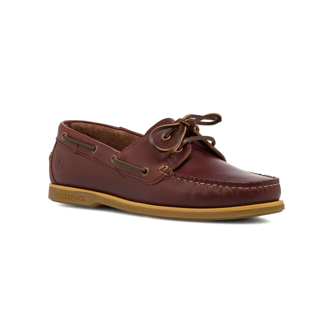 Scarpa da Barca in Pelle Testa di Moro da Uomo Lumberjack