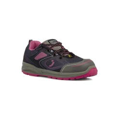 Scarpe antinfortunistiche basse da Donna rosa in tessuto Safety Jogger