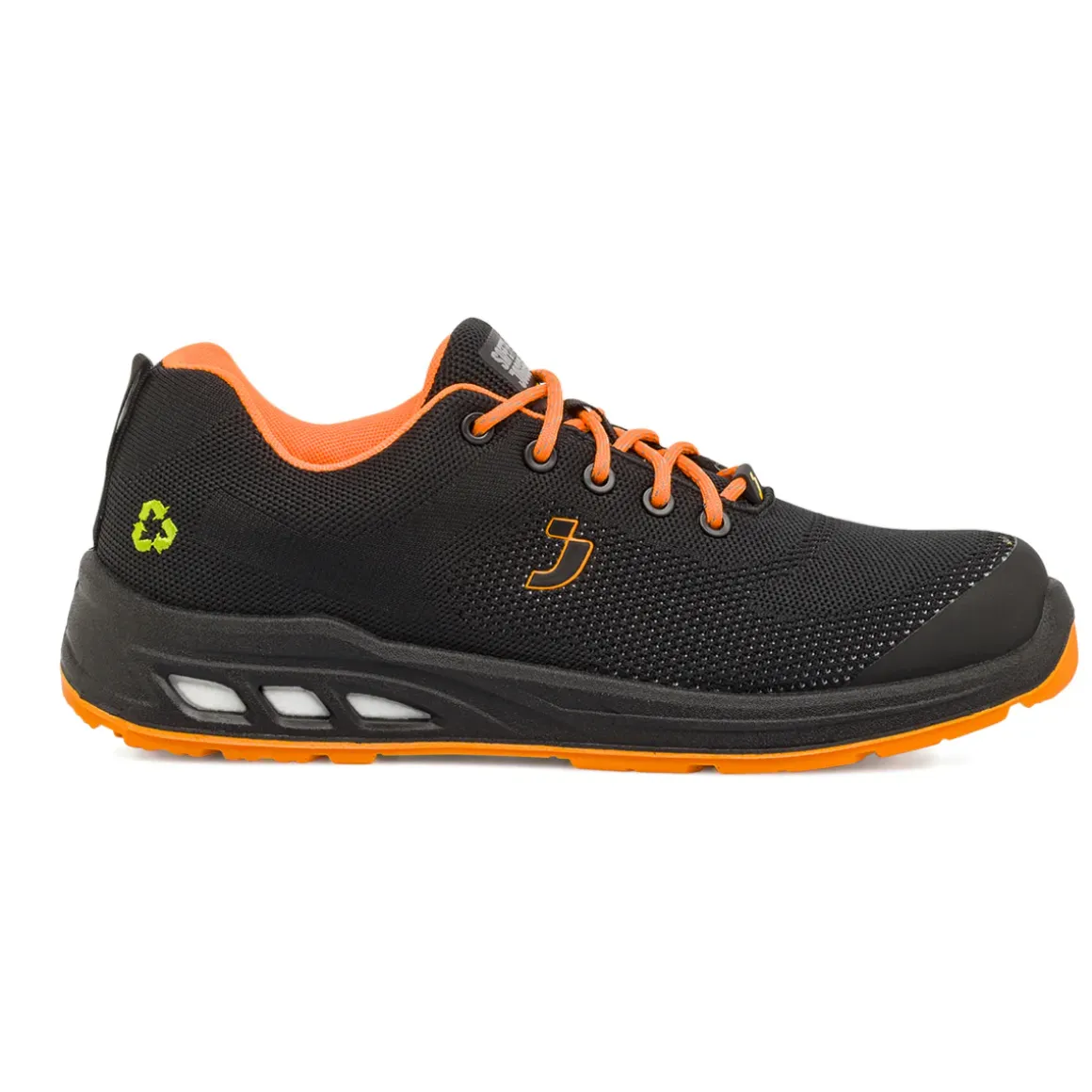 Scarpe antinfortunistiche da Uomo nere e arancioni Safety Jogger