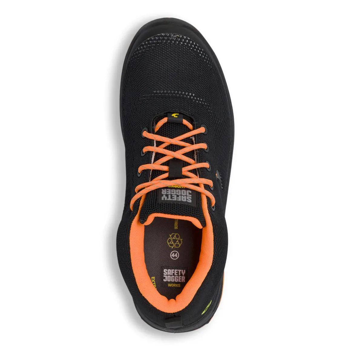 Scarpe antinfortunistiche da Uomo nere e arancioni Safety Jogger