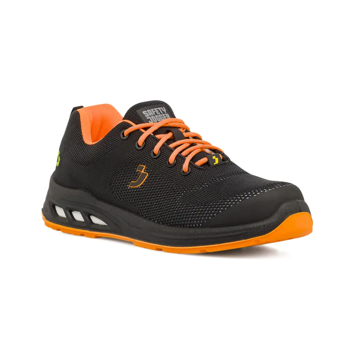 Scarpe antinfortunistiche da Uomo nere e arancioni Safety Jogger