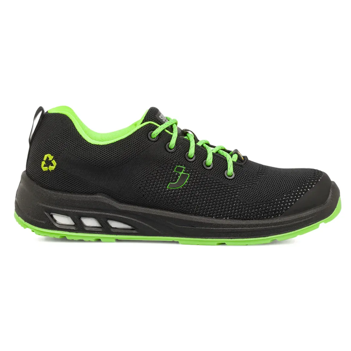 Scarpe antinfortunistiche da Uomo nere con dettagli fluo Safety Jogger