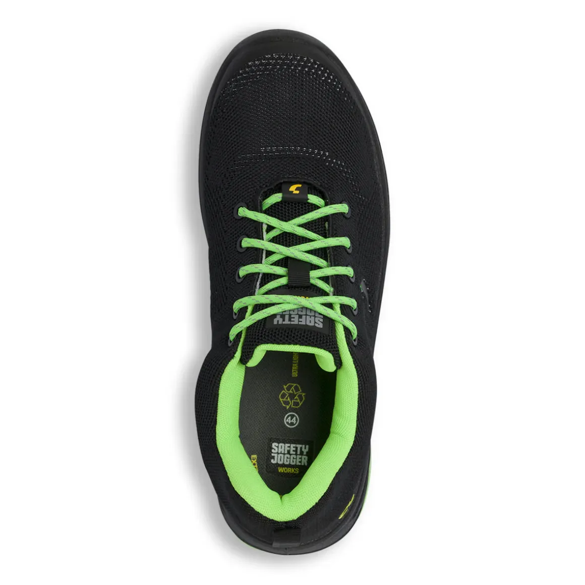 Scarpe antinfortunistiche da Uomo nere con dettagli fluo Safety Jogger