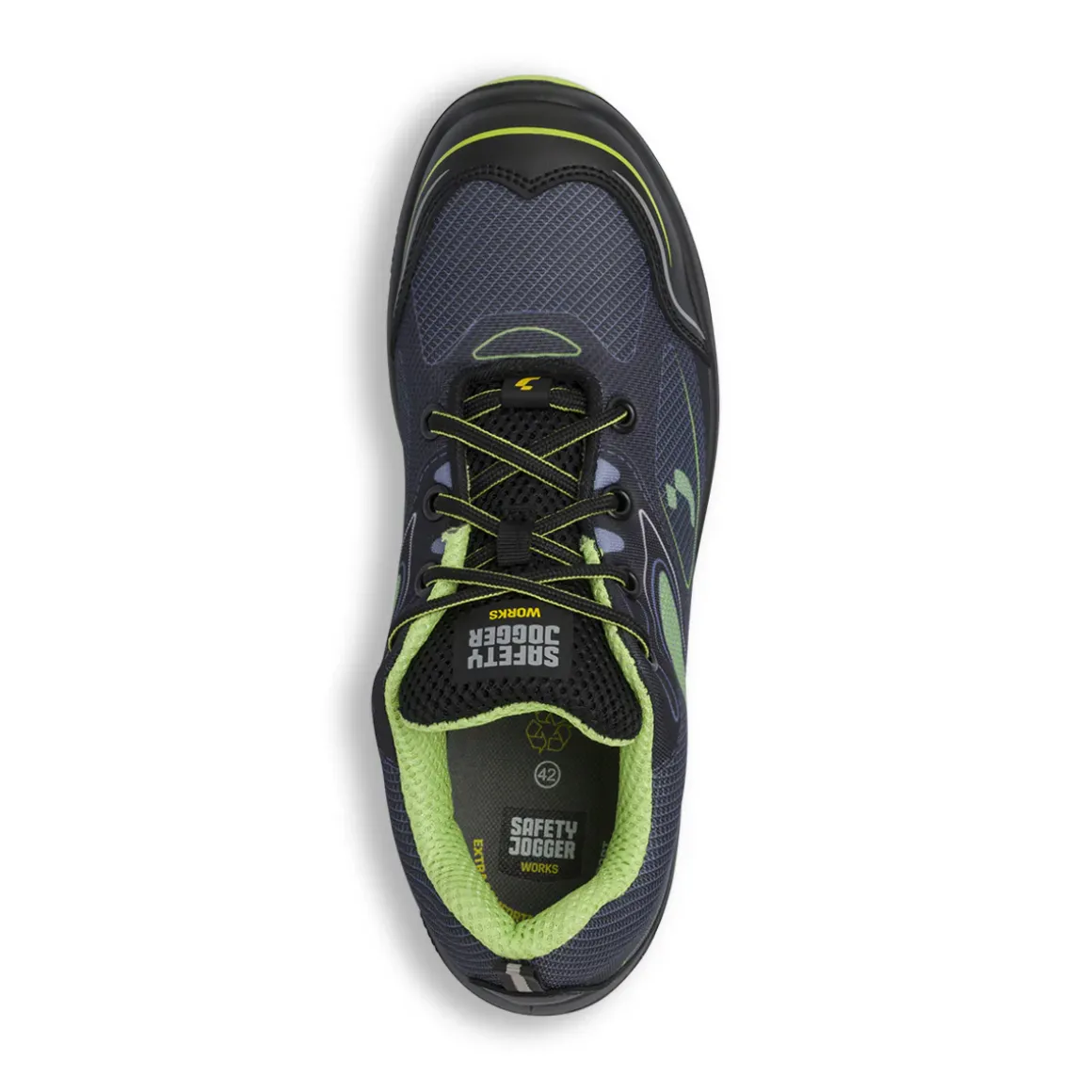 Scarpe antinfortunistiche da Uomo grigie e verdi Safety Jogger