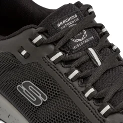 Scarpe antinfortunistiche nere e grigie da Uomo in Memory Foam Skechers Work