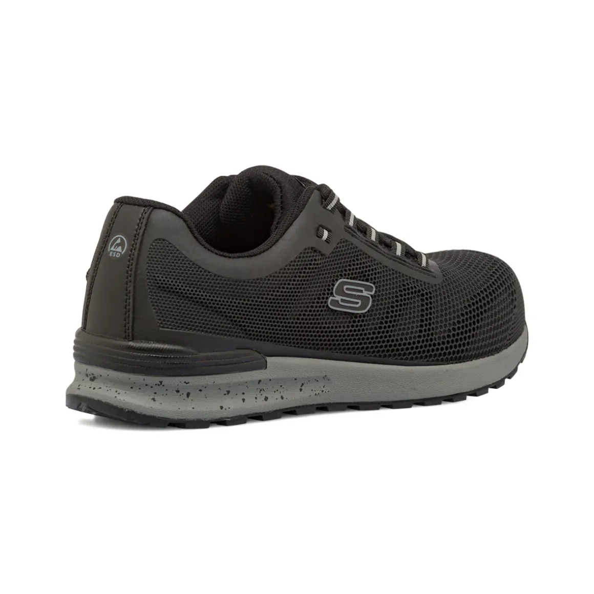 Scarpe antinfortunistiche nere e grigie da Uomo in Memory Foam Skechers Work