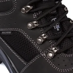 Scarpe antinfortunistiche nere da Uomo in pelle Skechers Work Trophus