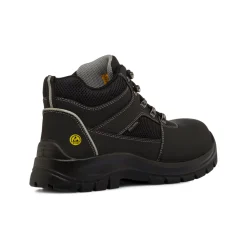 Scarpe antinfortunistiche nere da Uomo in pelle Skechers Work Trophus