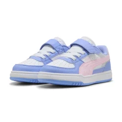 Scarpe Bambina Bianche con Dettagli lilla e rosa Puma Caven III