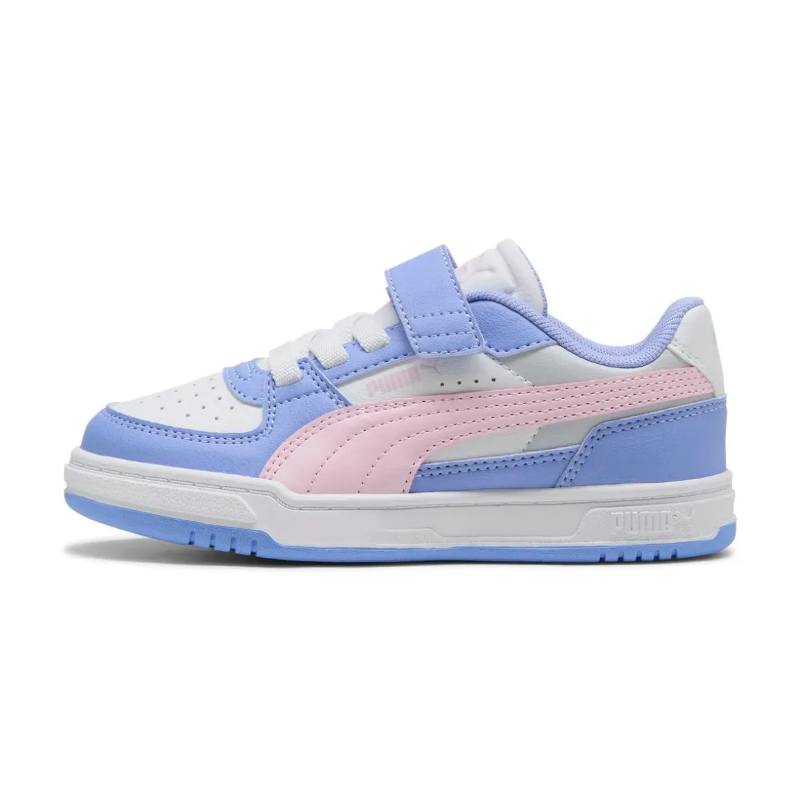Scarpe Bambina Bianche con Dettagli lilla e rosa Puma Caven III